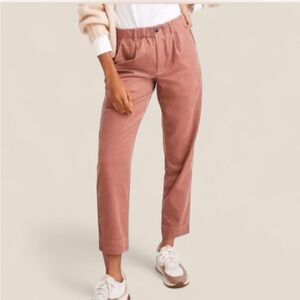 Madewell Pink Corduroy Pull-On Mid-Rise Jogger Pants